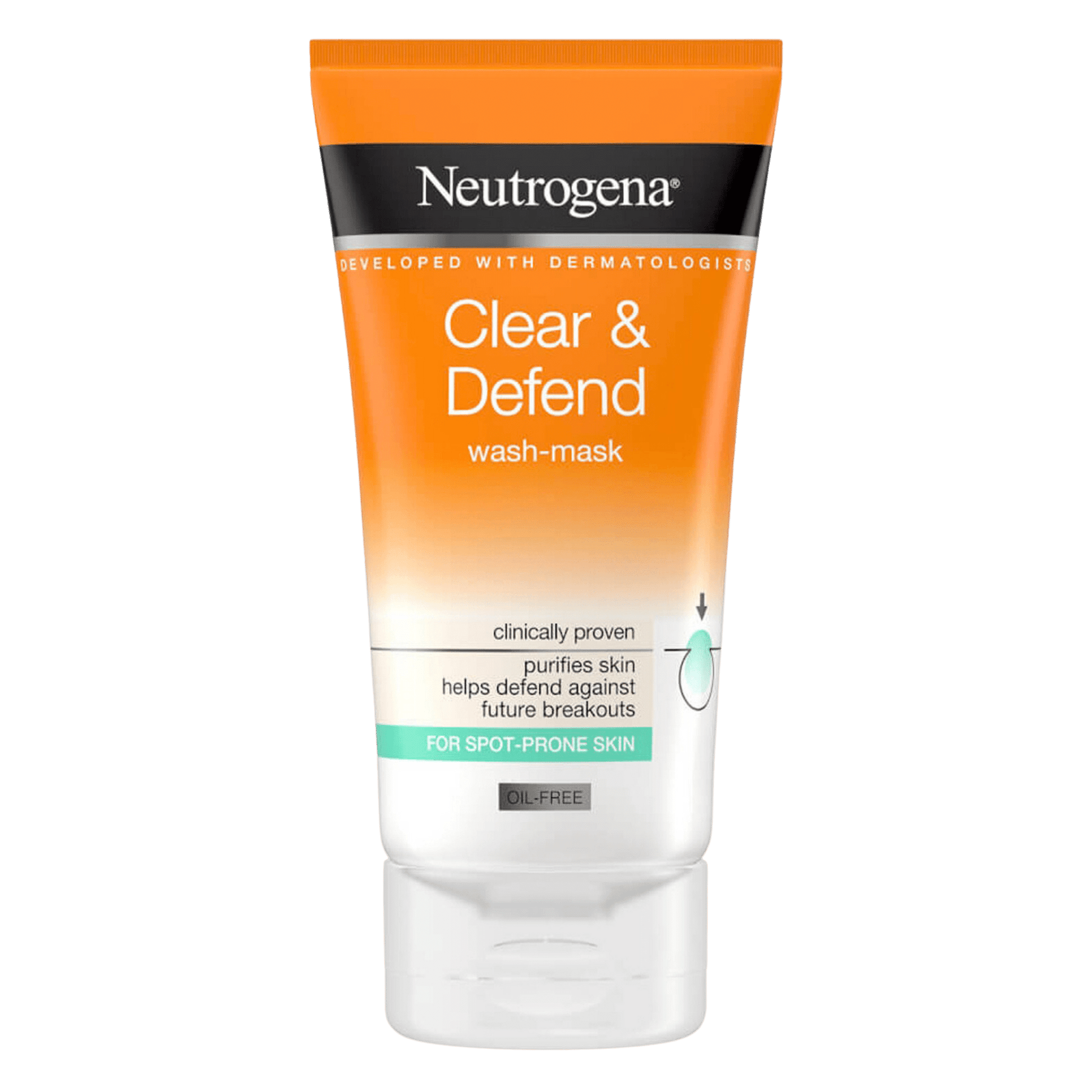 neutrogena clear & defend wash mask