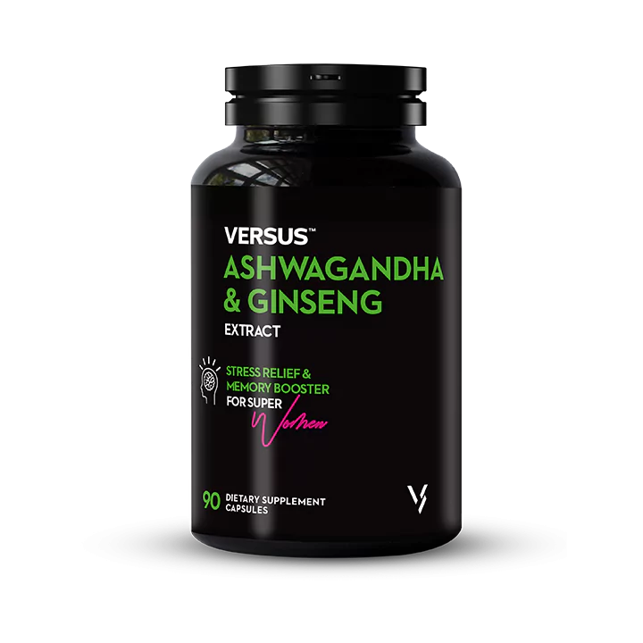 VERSUS Ashwagandha & Ginseng 90 Capsules available at skinstash.pk