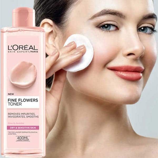 L'Oreal Paris Fine Flowers Cleansing Toner (400ml)