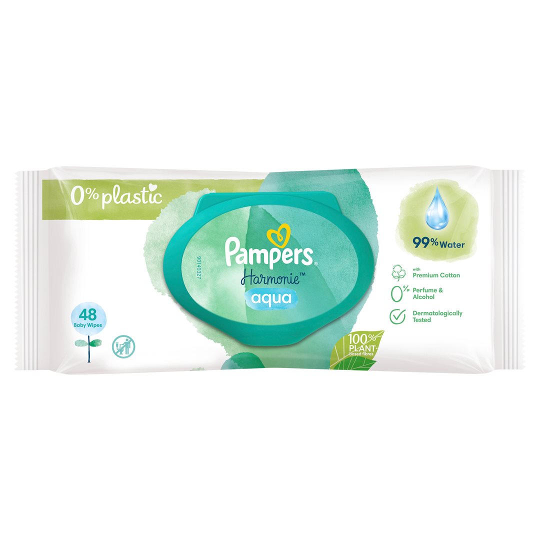 Soft texture of Pampers Harmonie Aqua wipes In Pakistan
