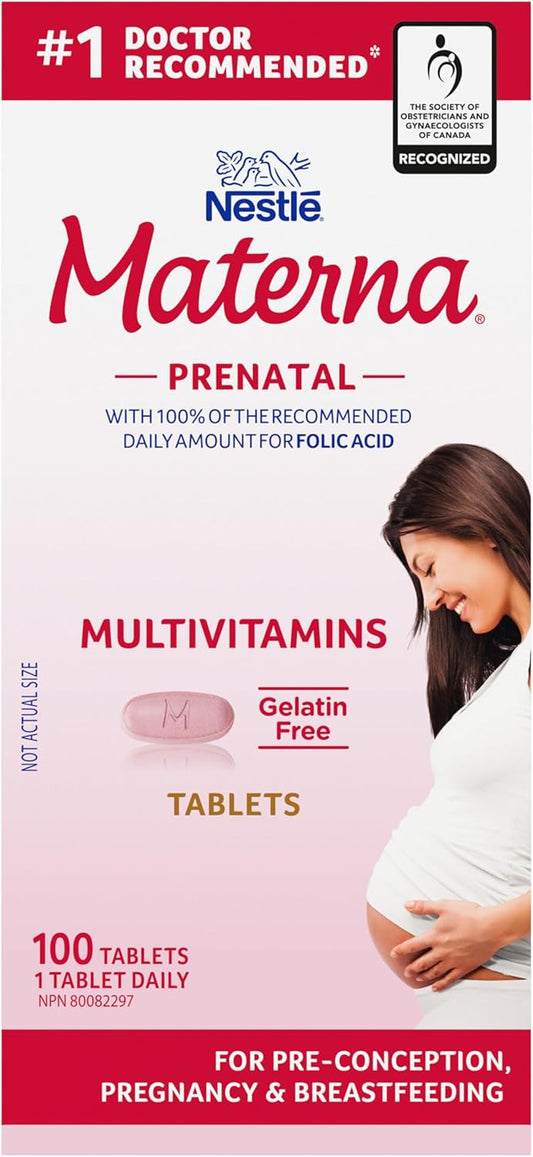 Nestle Materna Prenatal Vitamin & Mineral Supplement (100ct)