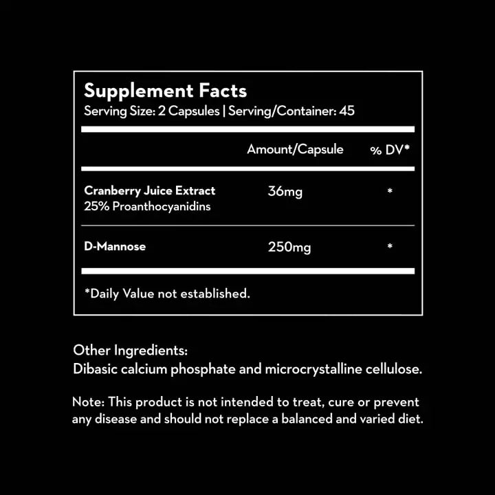 VERSUS D-Mannose & Cranberry 90 Capsules