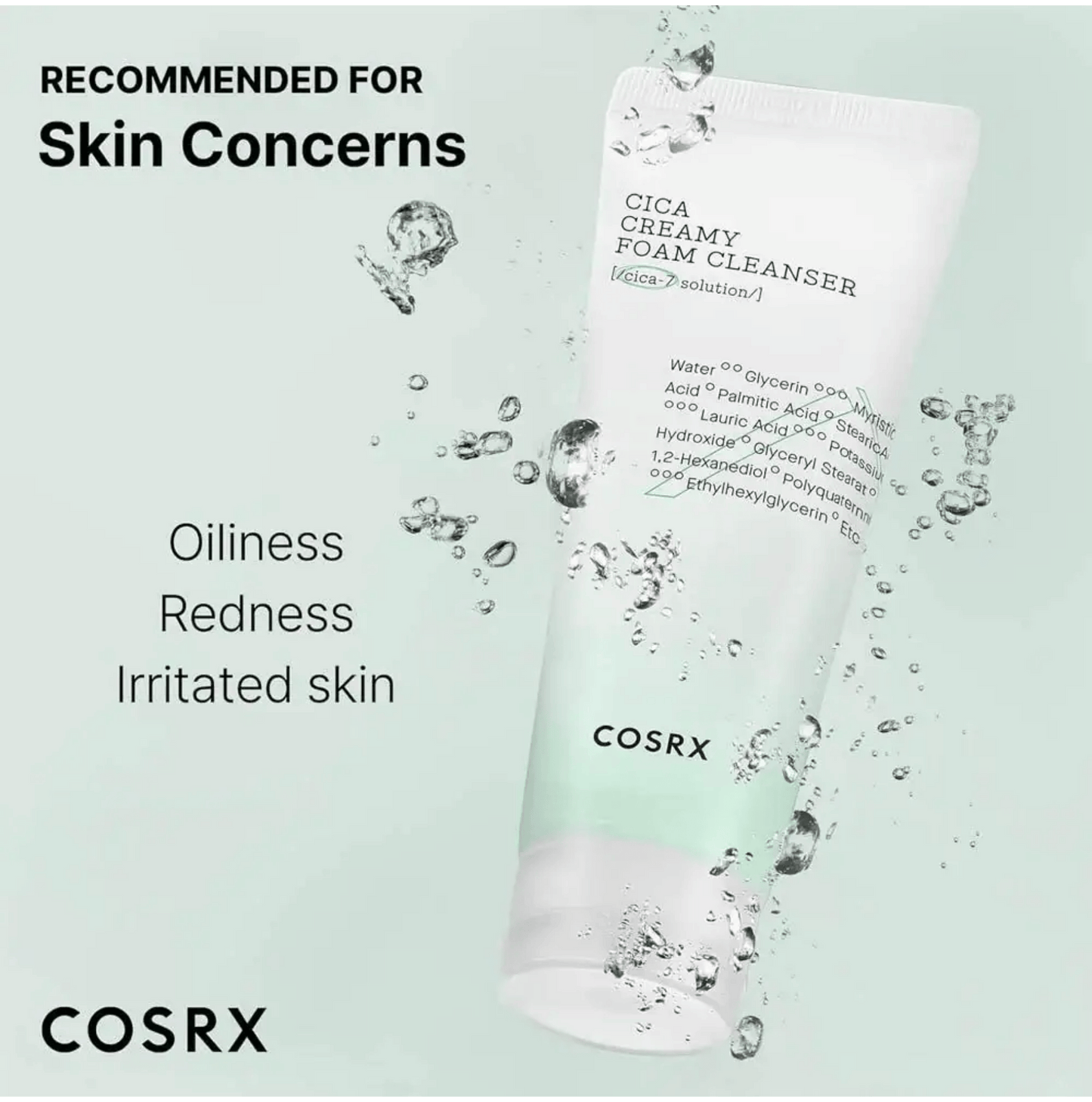 ImportedCOSRX Cica Creamy Foam Cleanser (150ml)