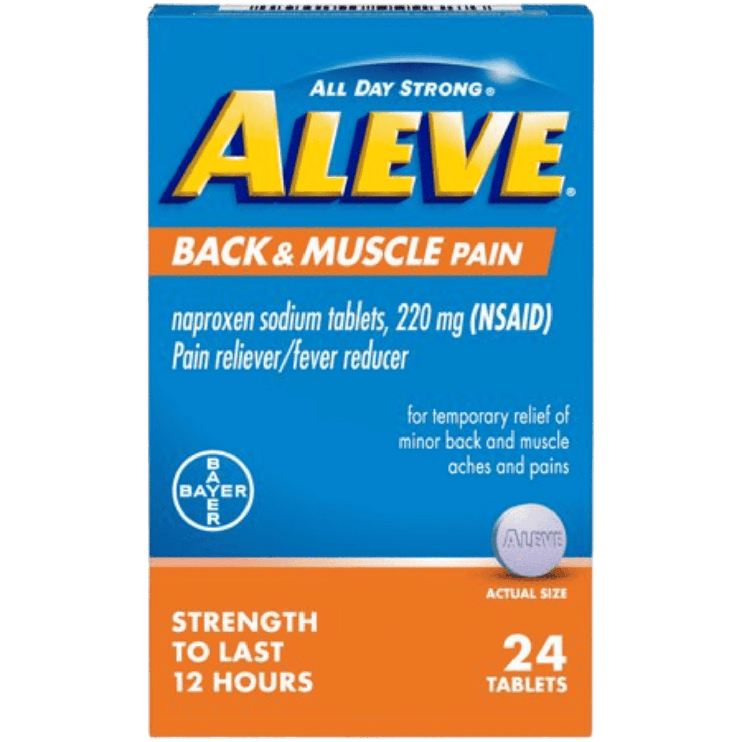 Aleve Back & Muscle Pain Relief Naproxen Sodium (220 mg 24 Tablets)