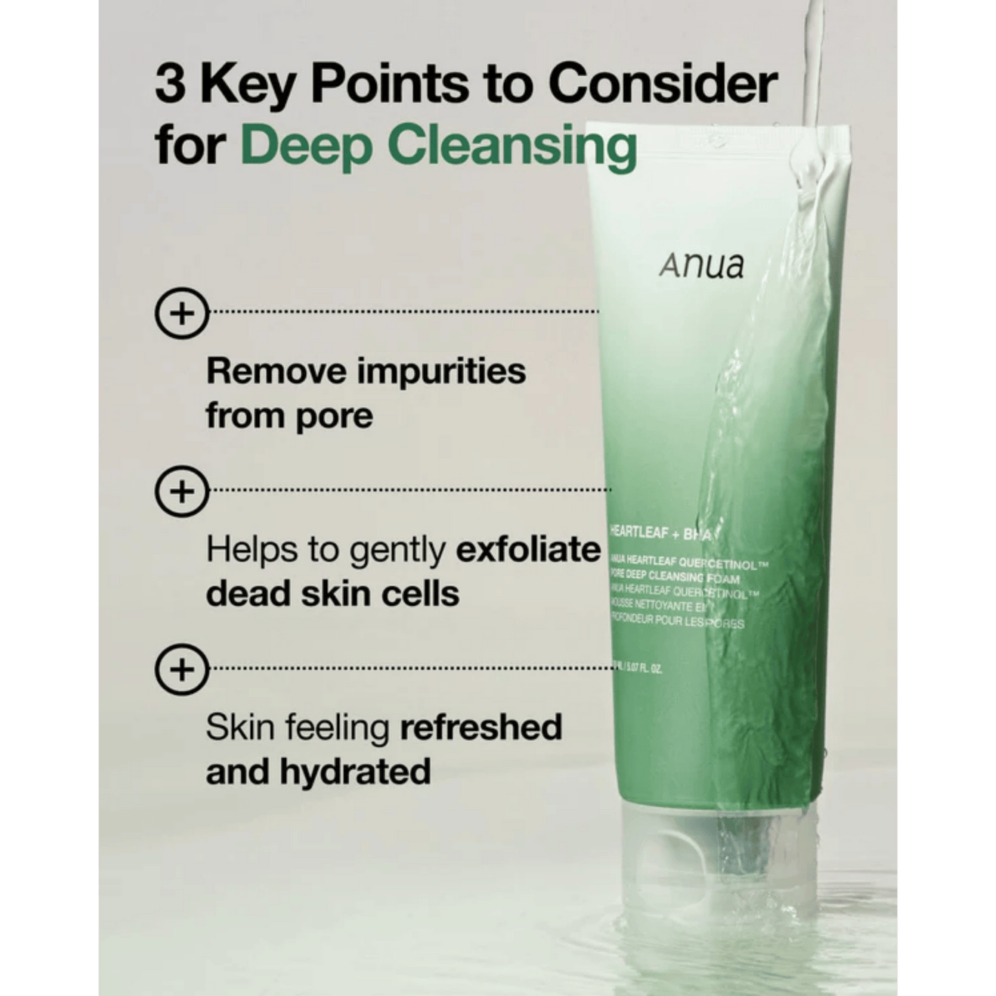 Anua Heartleaf Quercetinol Pore Deep Cleansing Foam