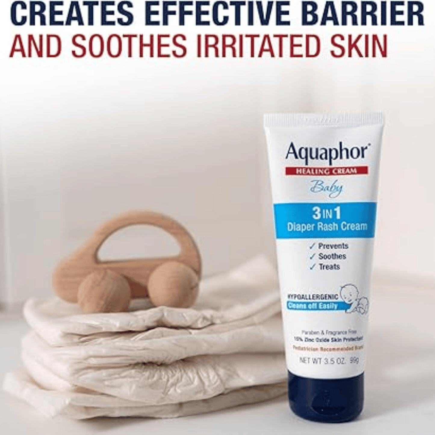 Aquaphor Healing Baby 3 in 1 Diaper Rash Cream (99g)