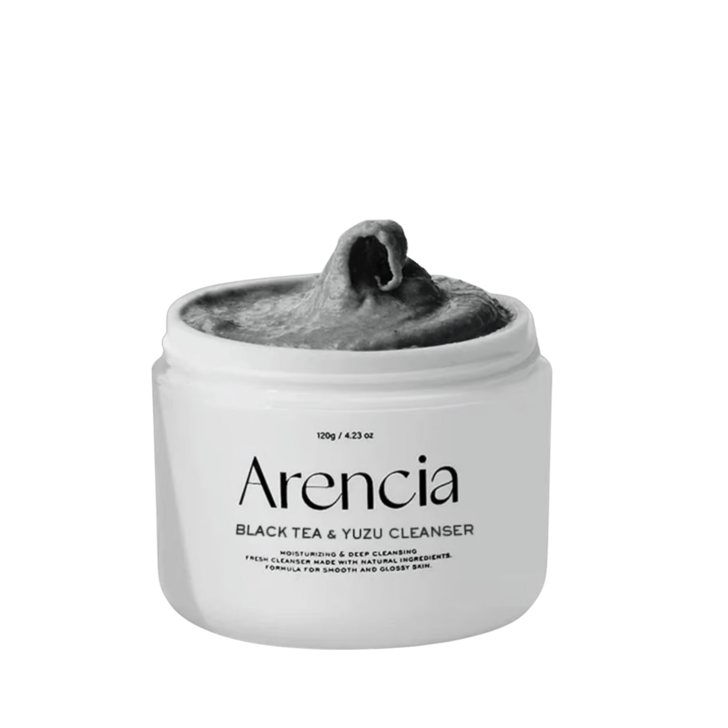 Arencia Black Tea & Yuzu Rice Mochi Cleanser 120g – Gentle foaming cleanser with antioxidants for refreshed, radiant skin