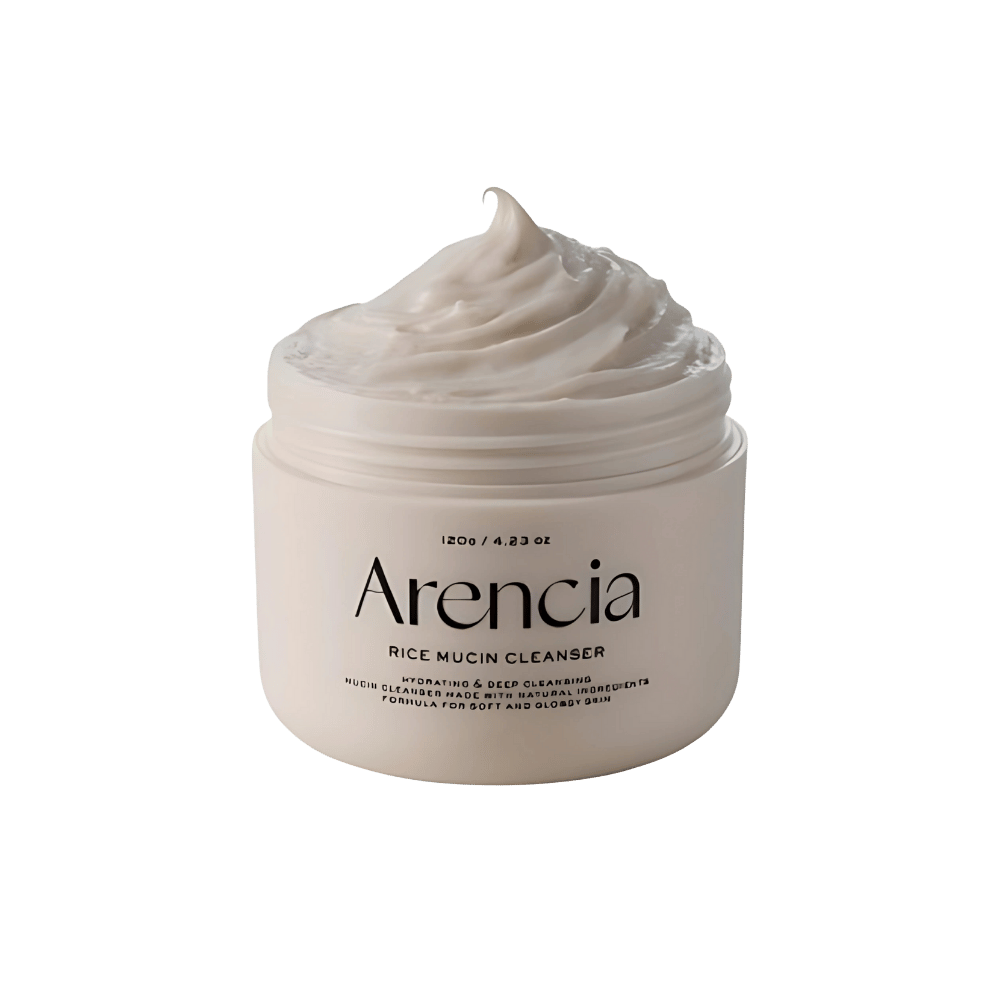 Arencia Rice Mucin Cleanser 120g – gentle Korean face cleanser with rice extract and mucin for bright, hydrated skin at Skinstash.pk