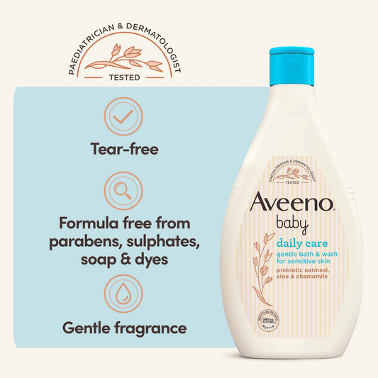 Aveeno Baby Daily Care Gentle Bath & Wash For Sensitive Skin (400ml)