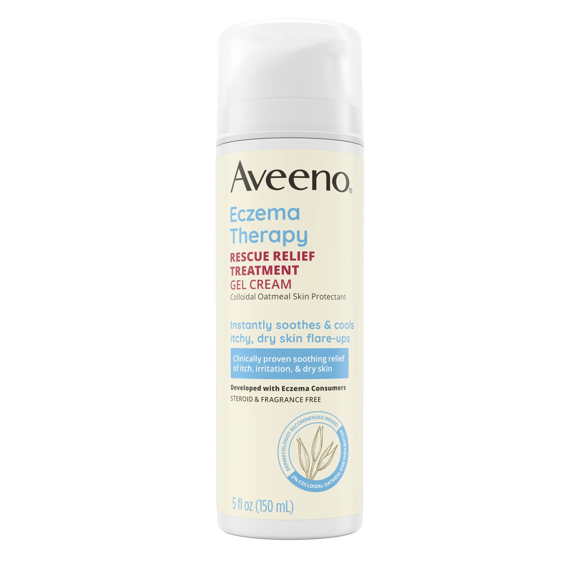Aveeno Eczema Therapy Rescue Relief Treatment Gel Cream Available at skinstash