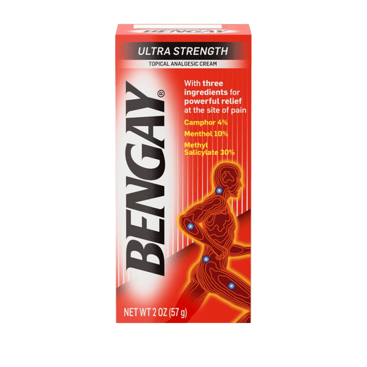 BENGAY Ultra Strength Topical Analgesic Cream (57g) – Powerful pain relief cream for muscle aches, joint pain, backache, and arthritis – Available at SkinStash.pk