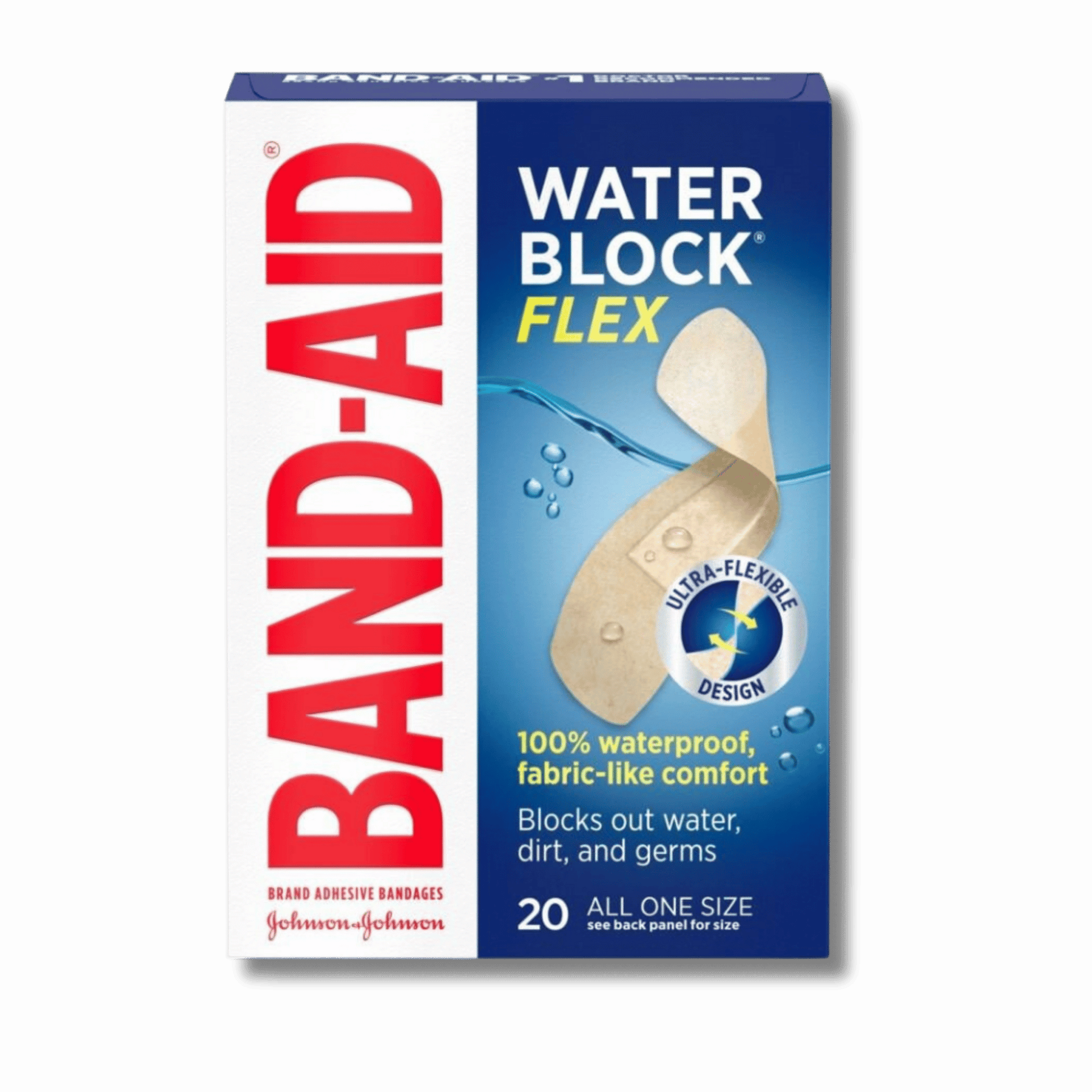Buy Online Band-Aid Water Block Adhesive Bandages - 20ct In Pakistan From SkinStash!