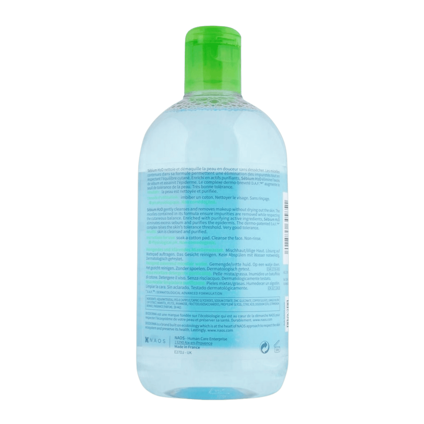 Bioderma Sebium H2O Purifying Cleansing Micelle Solution (500ml)
