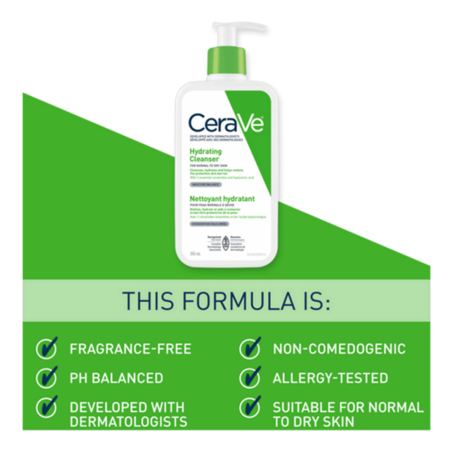 CeraVe Hydrating Cleanser For Normal To Dry Skin Canadian Variant