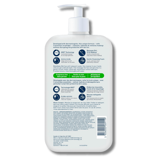 CeraVe Hydrating Cream-to-Foam Cleanser Canadian Variant