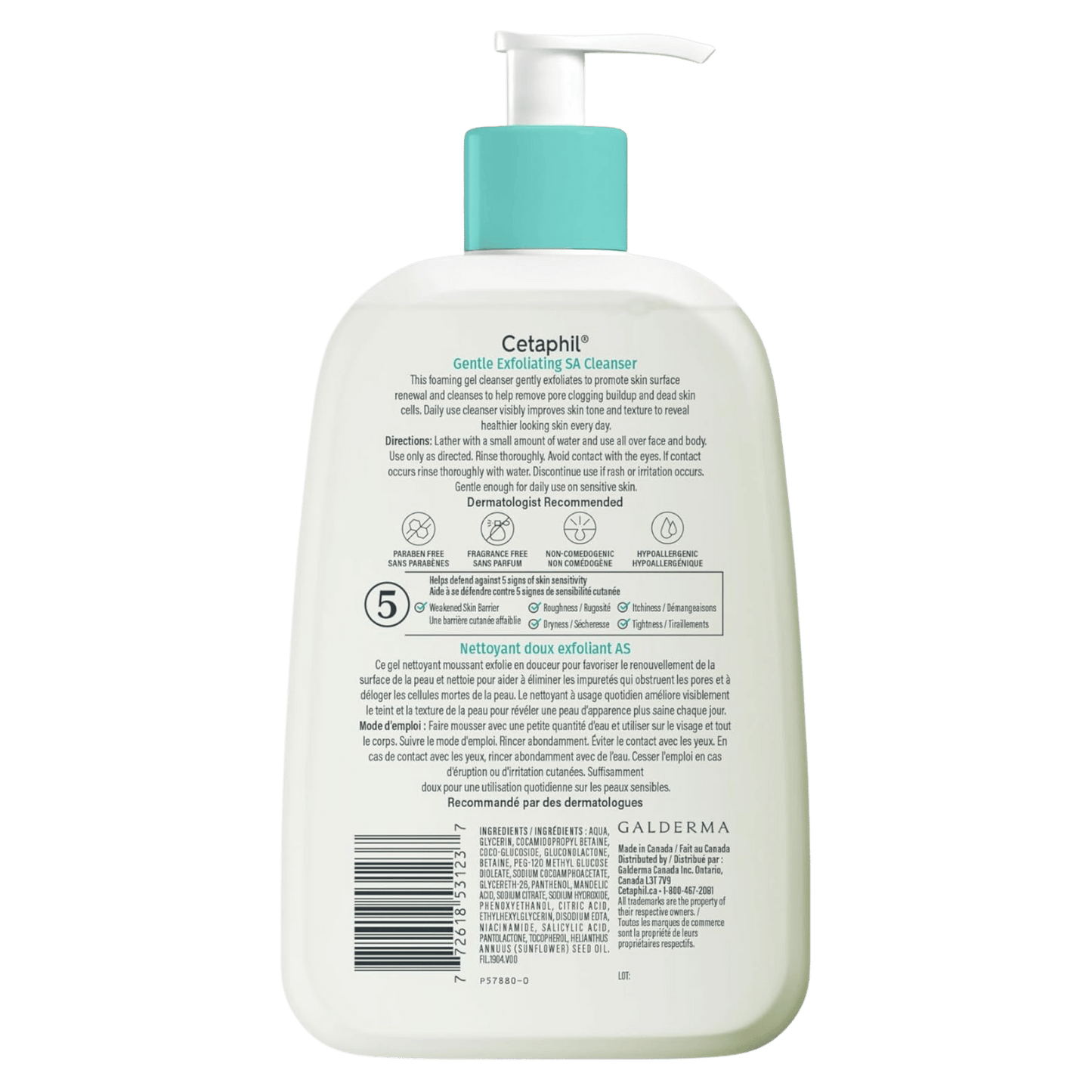 Original Cetaphil Gentle Exfoliating Salicylic Acid Cleanser