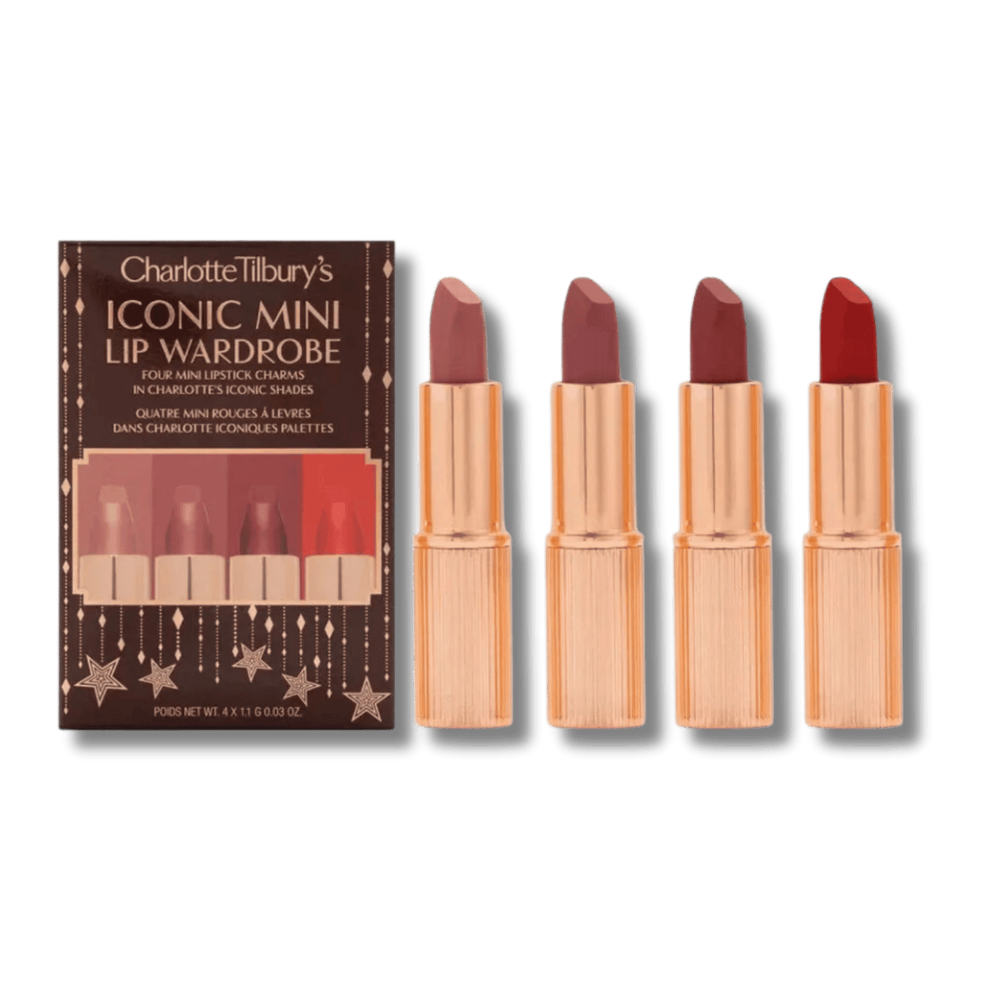 Buy Charlotte Tilbury's Iconic Mini Lip Wardrobe (4x1.1g) In Pakistan From SkinStash!