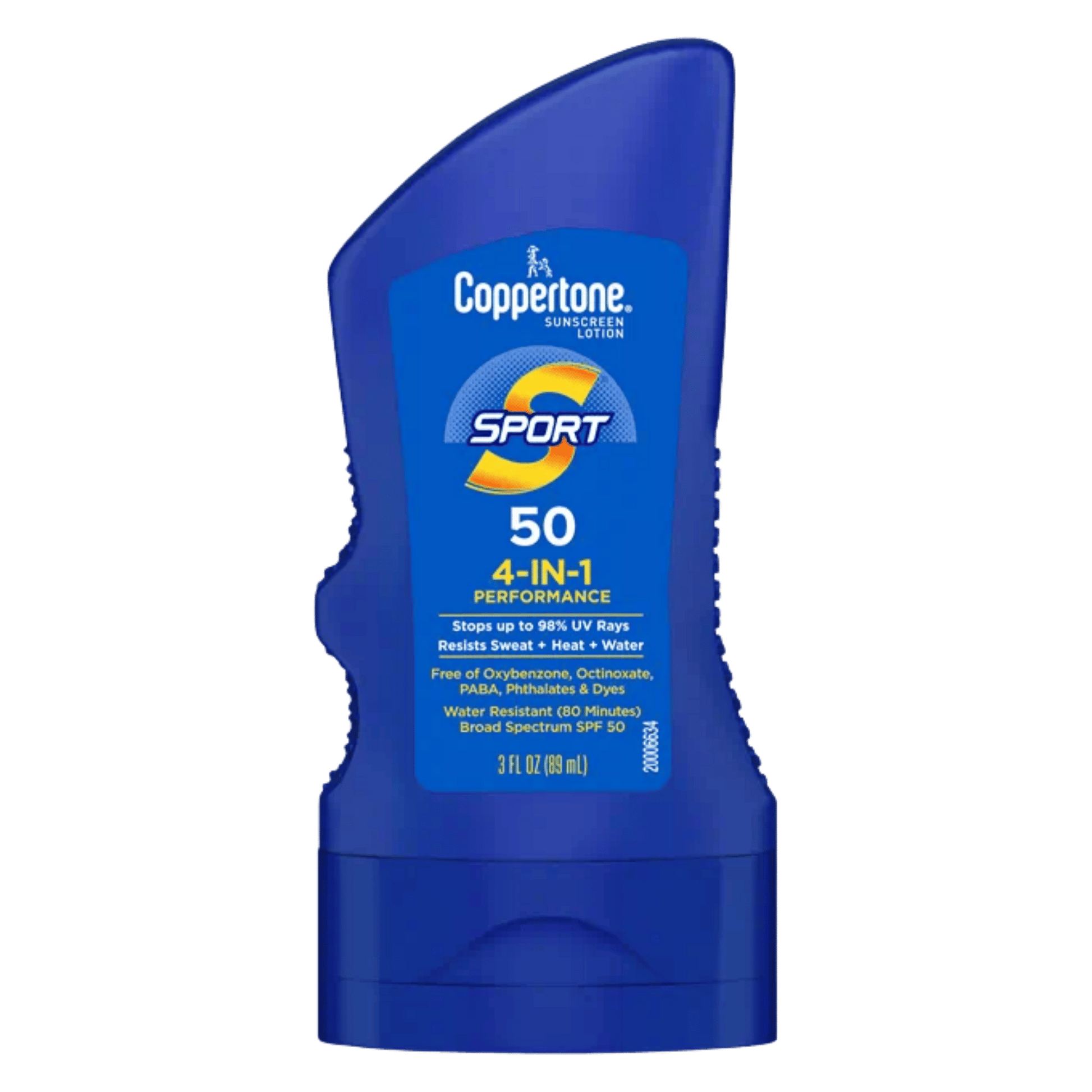 Coppertone Sport Sunscreen Lotion SPF 50 (89ml) – High-performance sunscreen for active lifestyles, sweat and water-resistant sun protection – Available at Skinstash.pk