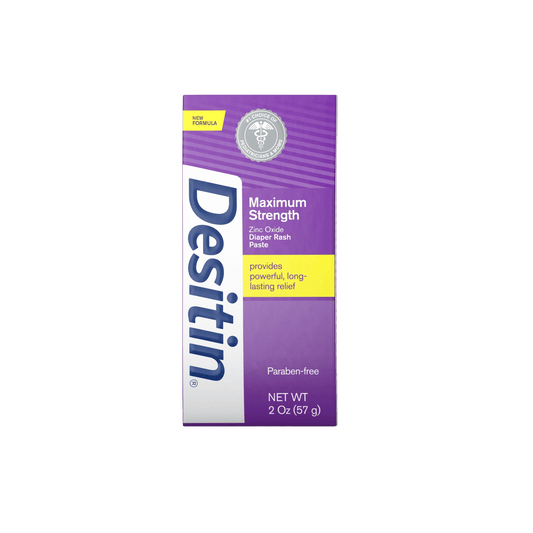 Desitin Maximum Strength Diaper Rash Cream 57g – fast-acting zinc oxide formula for soothing and protecting baby’s delicate skin at Skinstash.pk