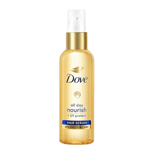 Dove All Day Nourish Uv Protect Hair Serum (100 ml) available at Skinstash.pkskintash.pk