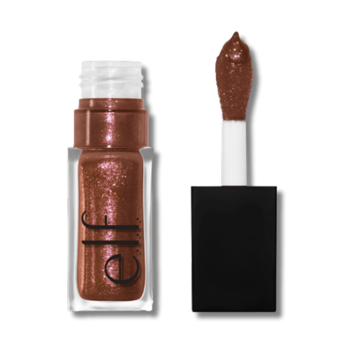 e.l.f. Cosmetics Glow Reviver Lip Oil Glimmer Chocoluxe | SkinStash