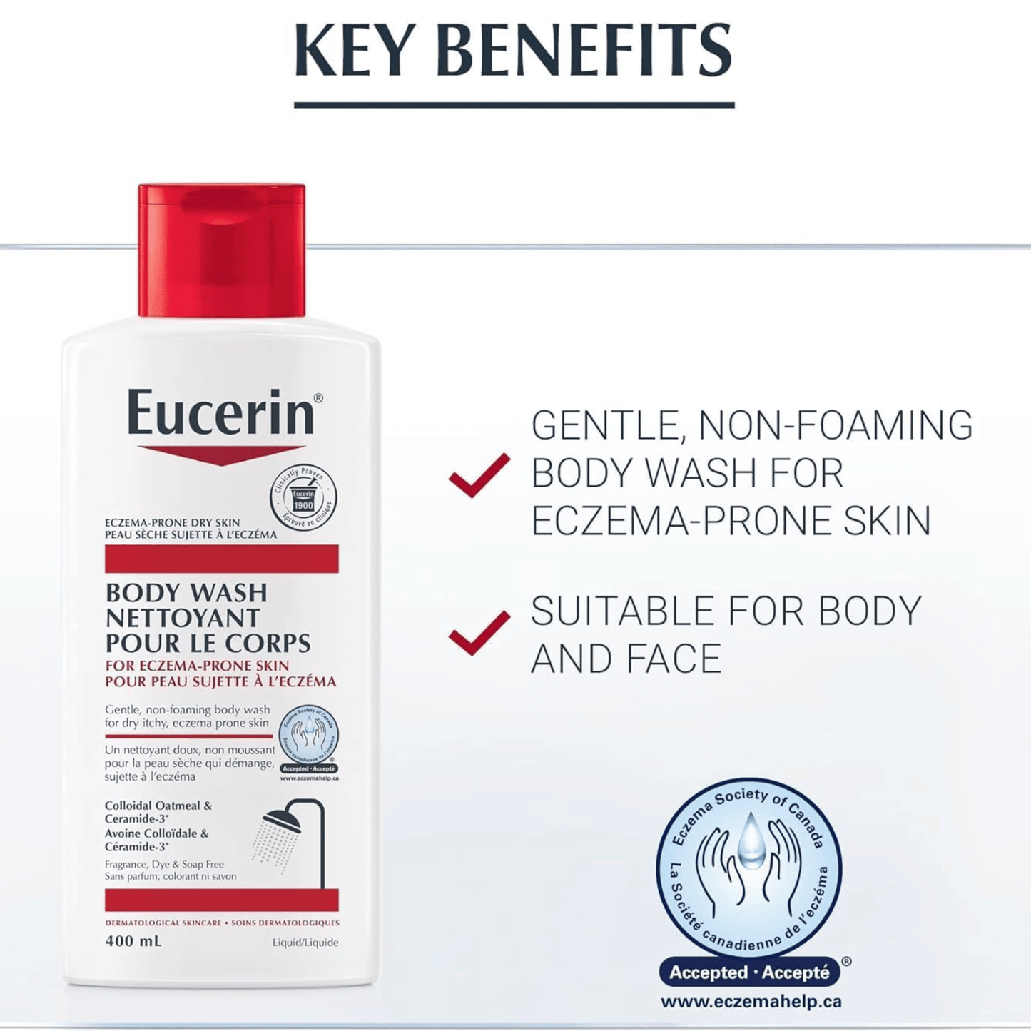 Buy Eucerin Eczema Body Wash for Eczema-Prone Skin