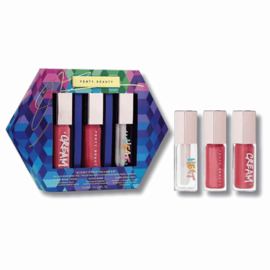 Buy Online  Fenty Beauty Glossy Posse Volume 6.0 Full-Size Gloss Bomb Trio (3x9ml) In Pakistan!