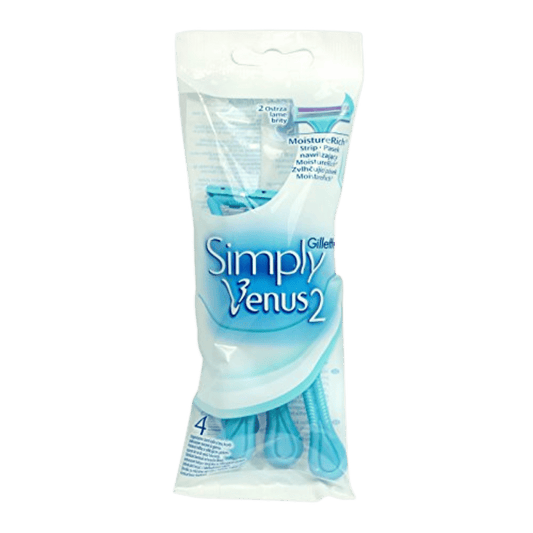 Gillette - Venus 2 Simply for Women, 4 Pc available at skinstash.pk