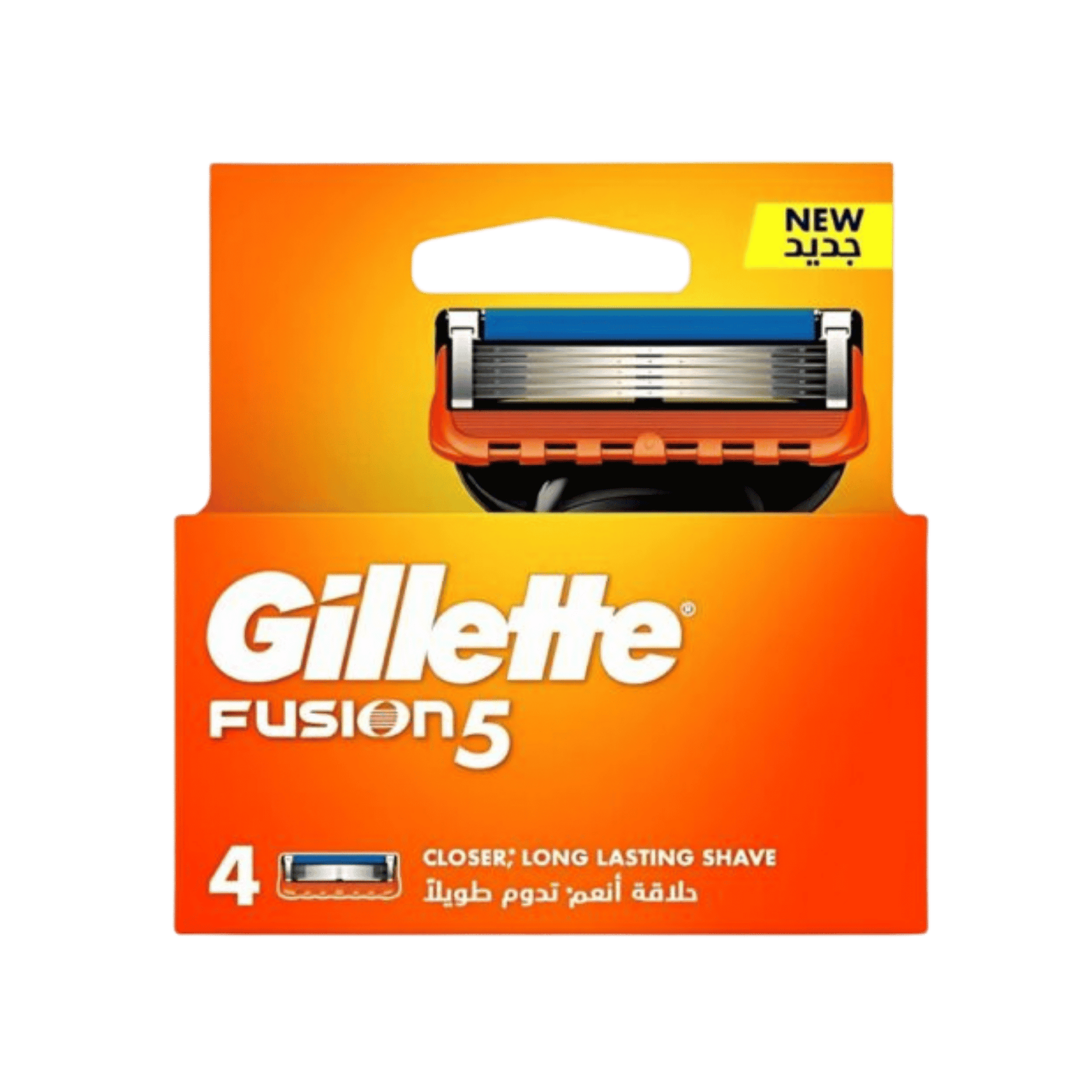 Gillette Fusion 5 Men’s Razor Cartridges (4 Count) – Smooth, close, and lasting shave with precision blades for sensitive skin – Available at Skinstash.pk