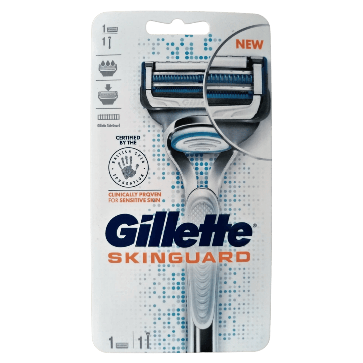 Gillette SkinGuard Razor with 1 Blade – Gentle shave for sensitive skin, reduces irritation and protects against razor bumps