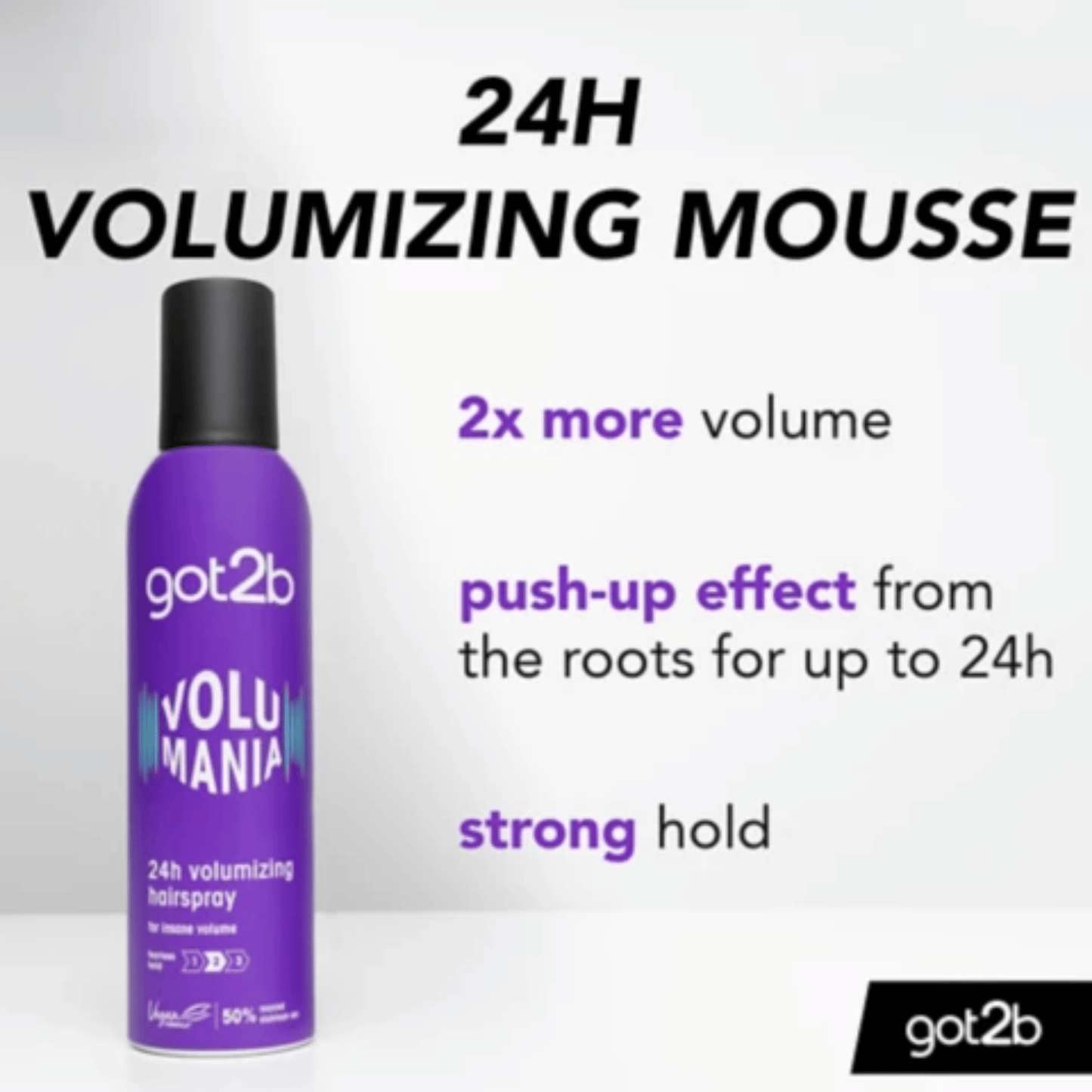 Got2b Volumania 24h Volumising Mousse For Boosting Volume