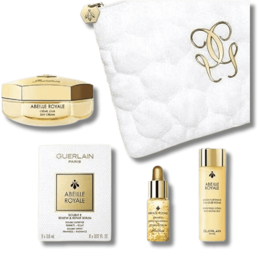 Guerlain Abeille Royale 4 Piece Set Oil Serum Lotion Cream