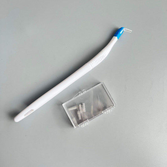Oral Care Long Handle Interdental Brush Remove the Impurities Replaceable Brush Head