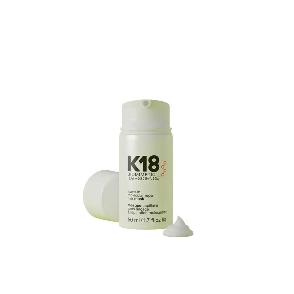 K18 Leave-In Molecular Repair Hair Mask (50ml) – Strengthens and repairs damaged hair from within using biotech peptides for smoother, healthier strands – Skinstash.pk