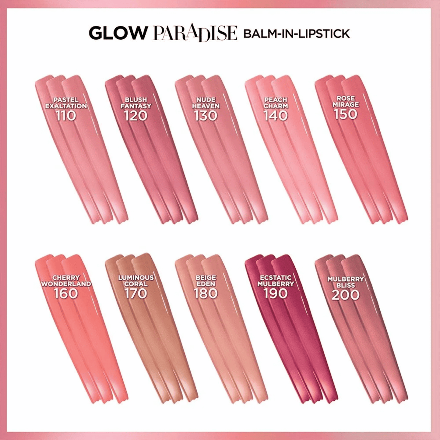 L'Oréal Paradise Balm-in-Lipstick with Pomegranate Extract (2.8g)