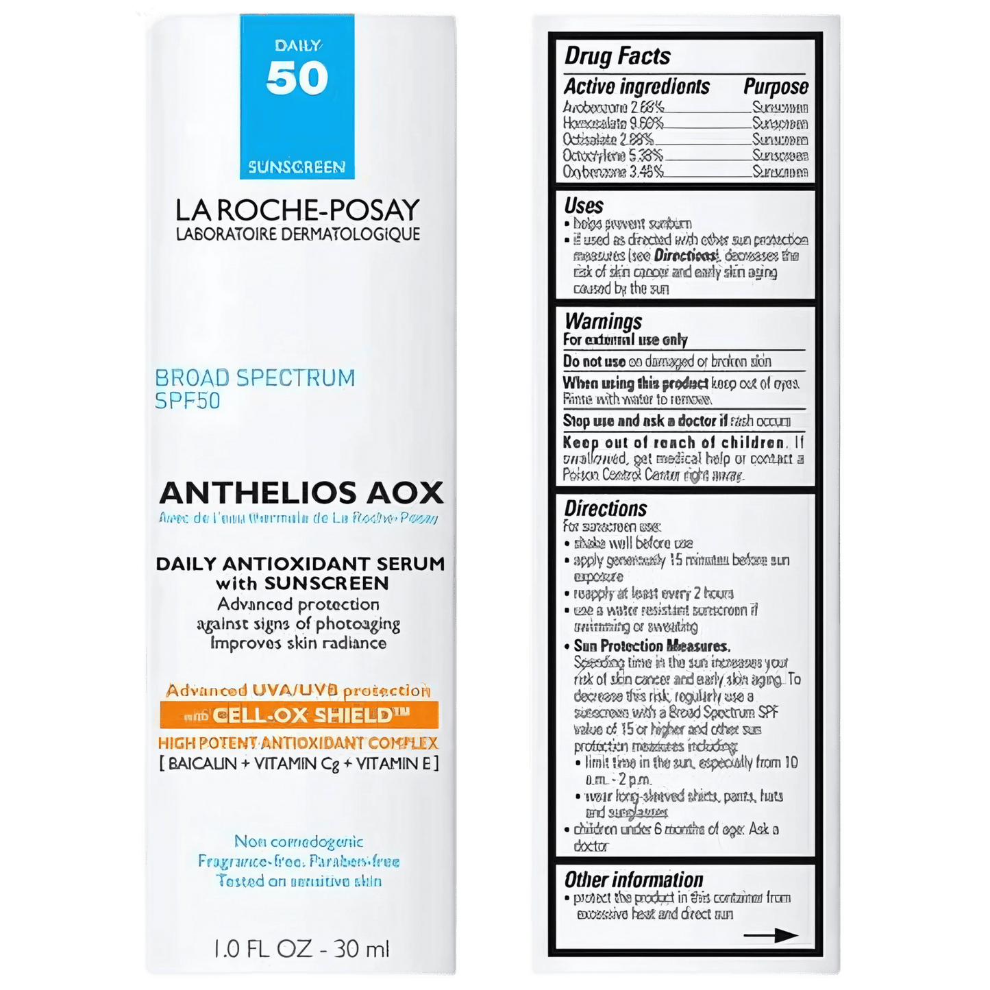 Buy La Roche-Posay Anthelios AOX Daily Antioxidant Serum with Sunscreen SPF 50 (30ml) Online In Pakistan From SkinStash!