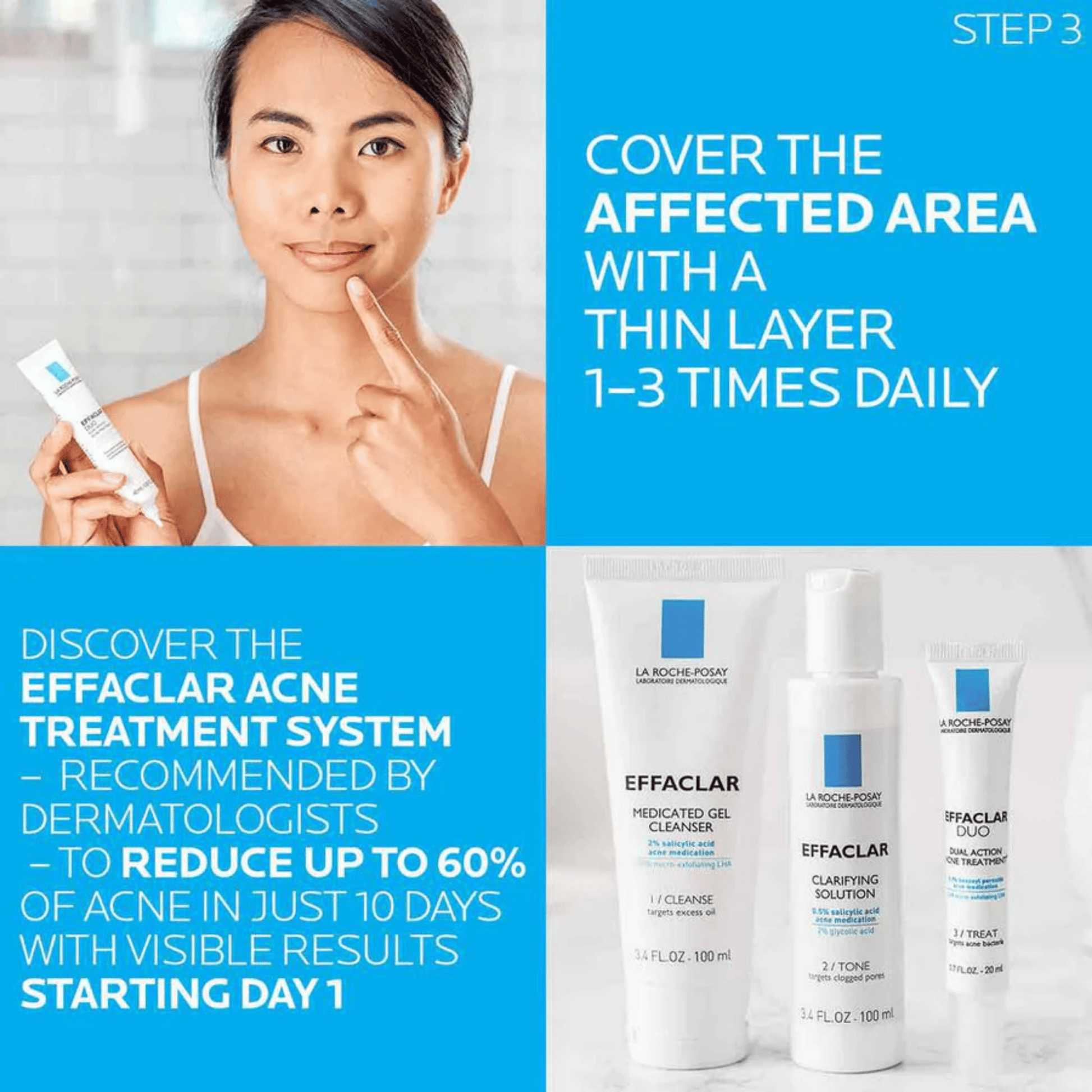 Dermatologist-Recommended Acne Skincare Kit – La Roche-Posay Effaclar