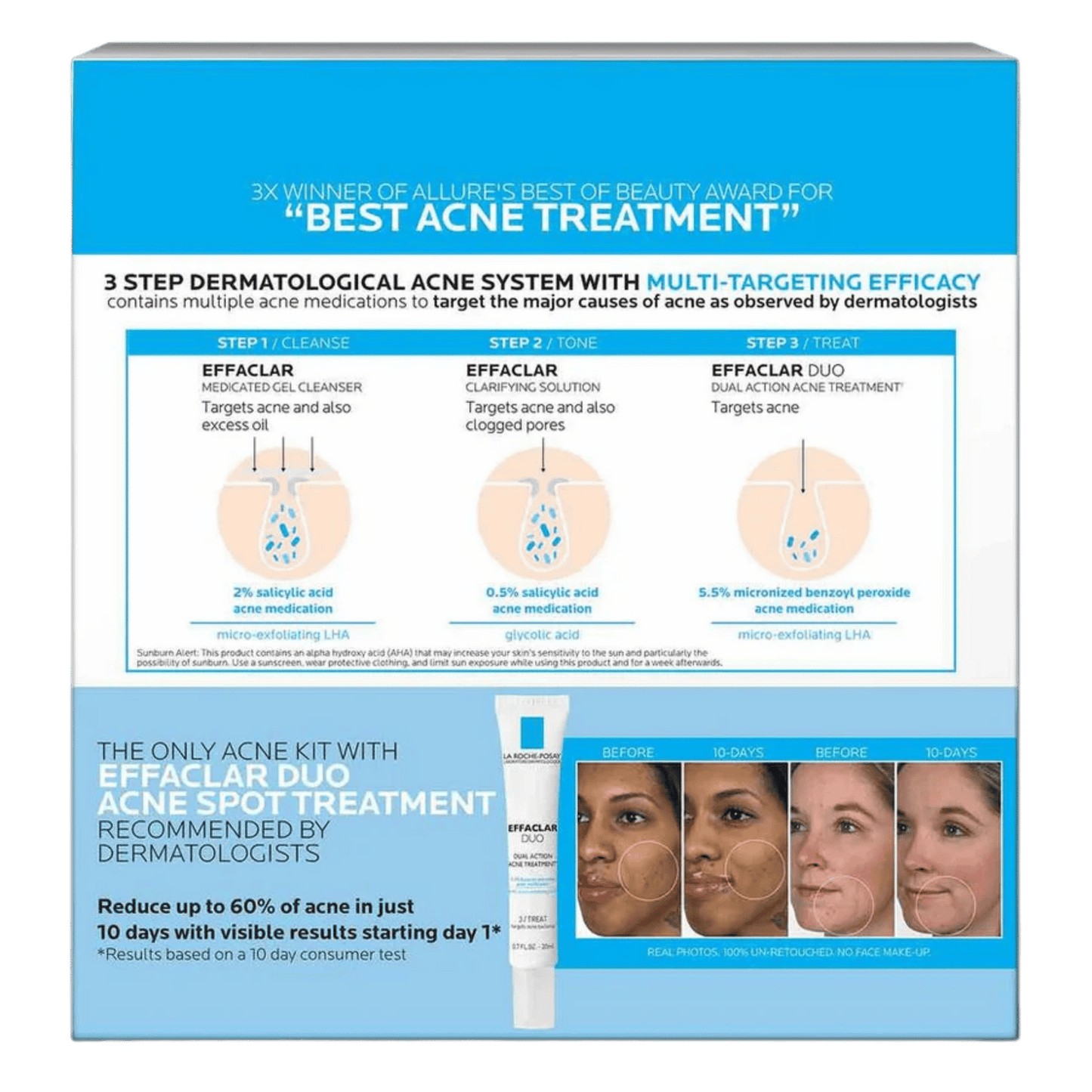La Roche-Posay Effaclar 3 Step Acne Routine Set