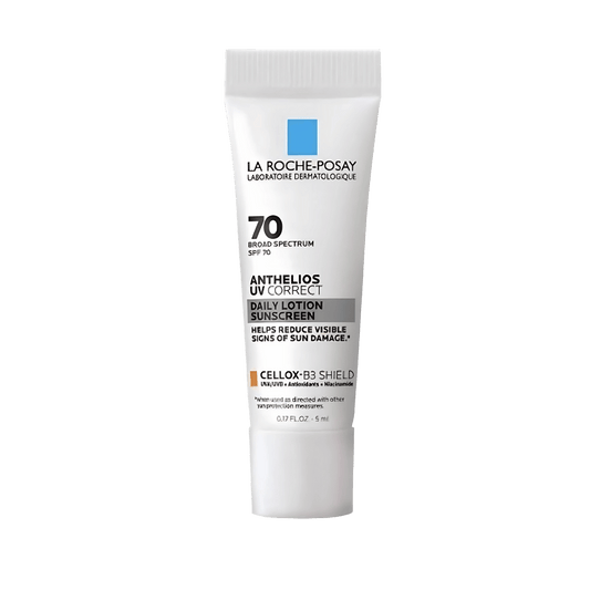 La Roche-Posay Anthelios UV Correct SPF 70 Daily Sunscreen Lotion (5ml) – anti-aging sunscreen with high SPF and skincare benefits for glowing, protected skin at Skinstash.pk
