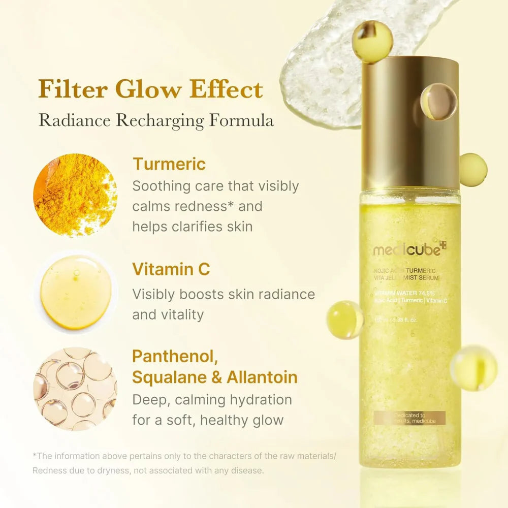 Medicube Kojic Acid Turmeric Vita Jelly Mist Serum (100ml)