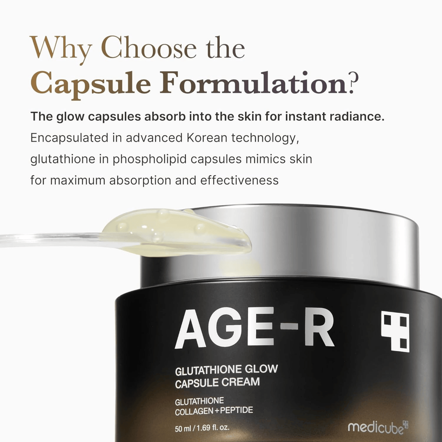 Medicube AGE-R Glutathione Glow Capsule Cream (50 ml)