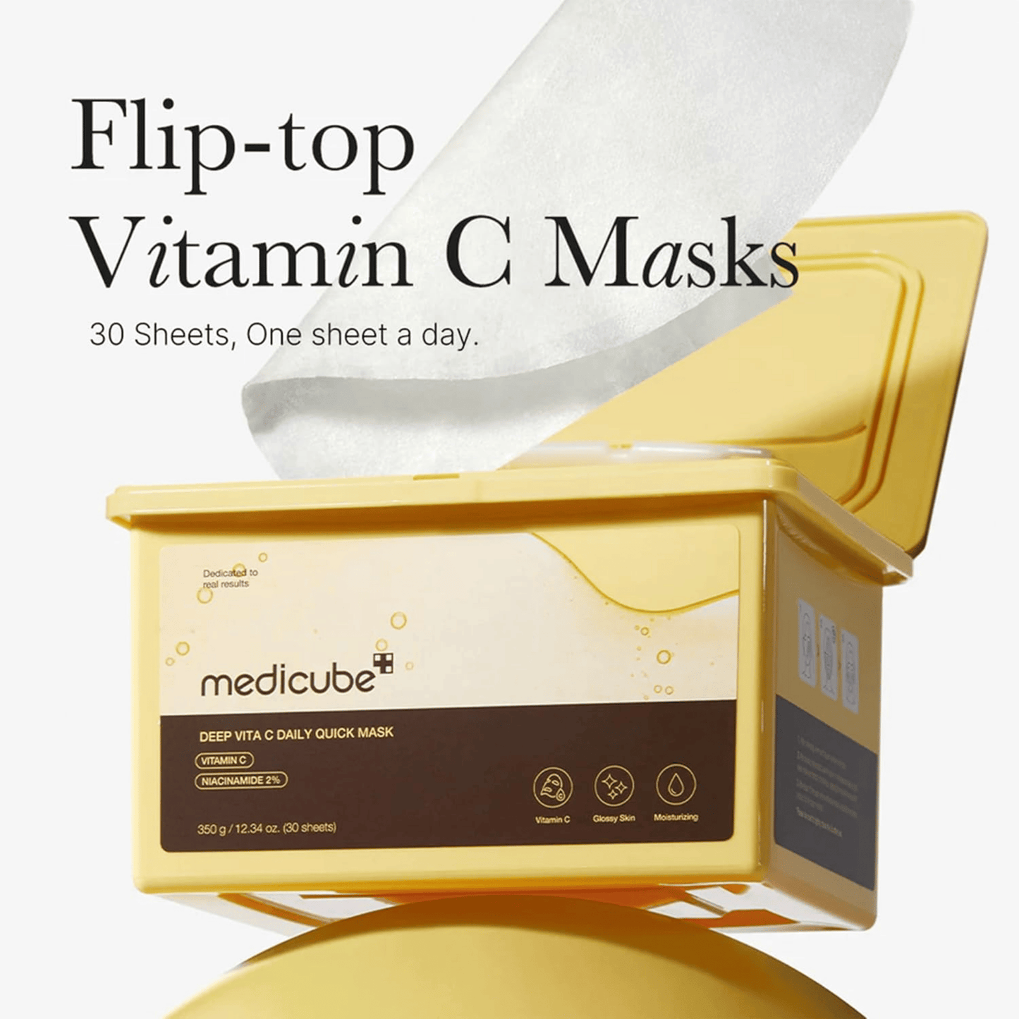 Medicube Deep Vitamin C Daily Quick Mask (350g / 30 Sheets)