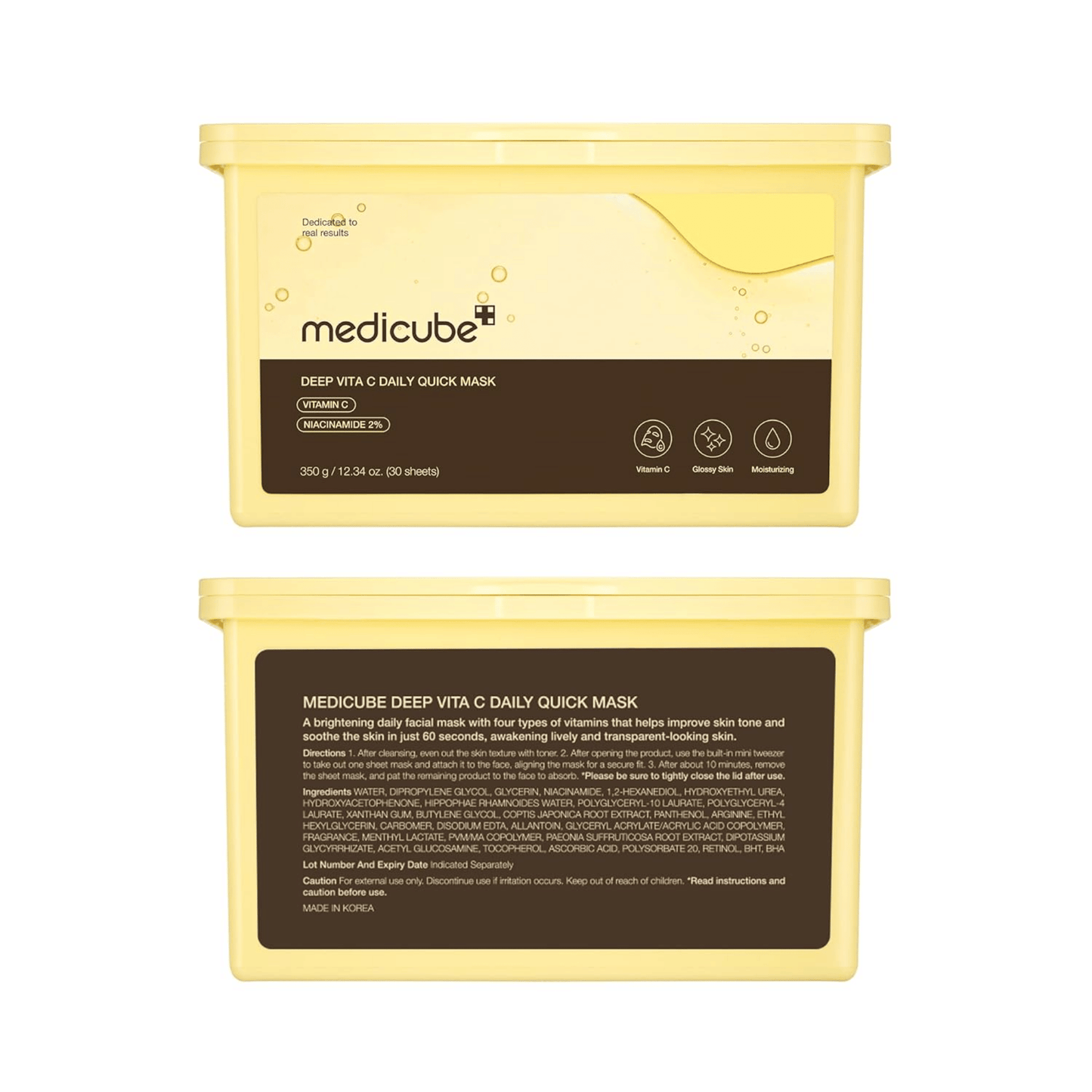 Medicube Deep Vitamin C Daily Quick Mask (350g / 30 Sheets)