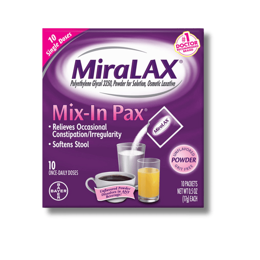 Buy MiraLAX Osmotic Laxative Powder Mix In Pax 20 From SkinStash!