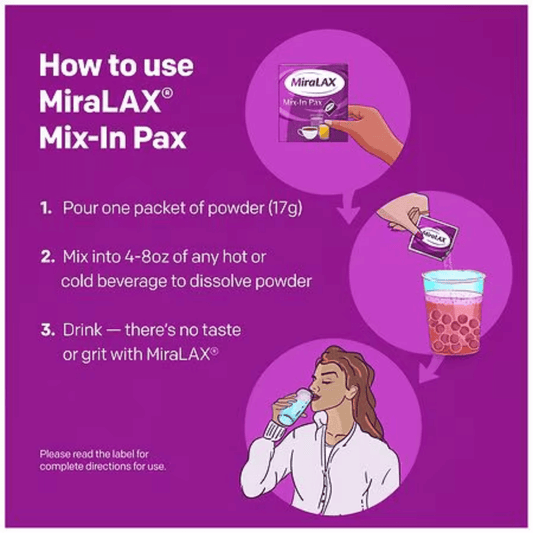 MiraLAX Osmotic Laxative Powder Mix In Pax 20