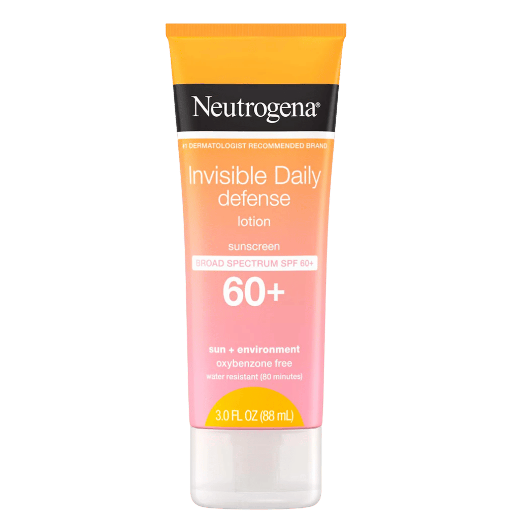 Neutrogena Invisible Daily Defense Lotion Sunscreen Fragrance Free SPF 60+ (88 ml) (EXP 25/09) available at skinstash.pk