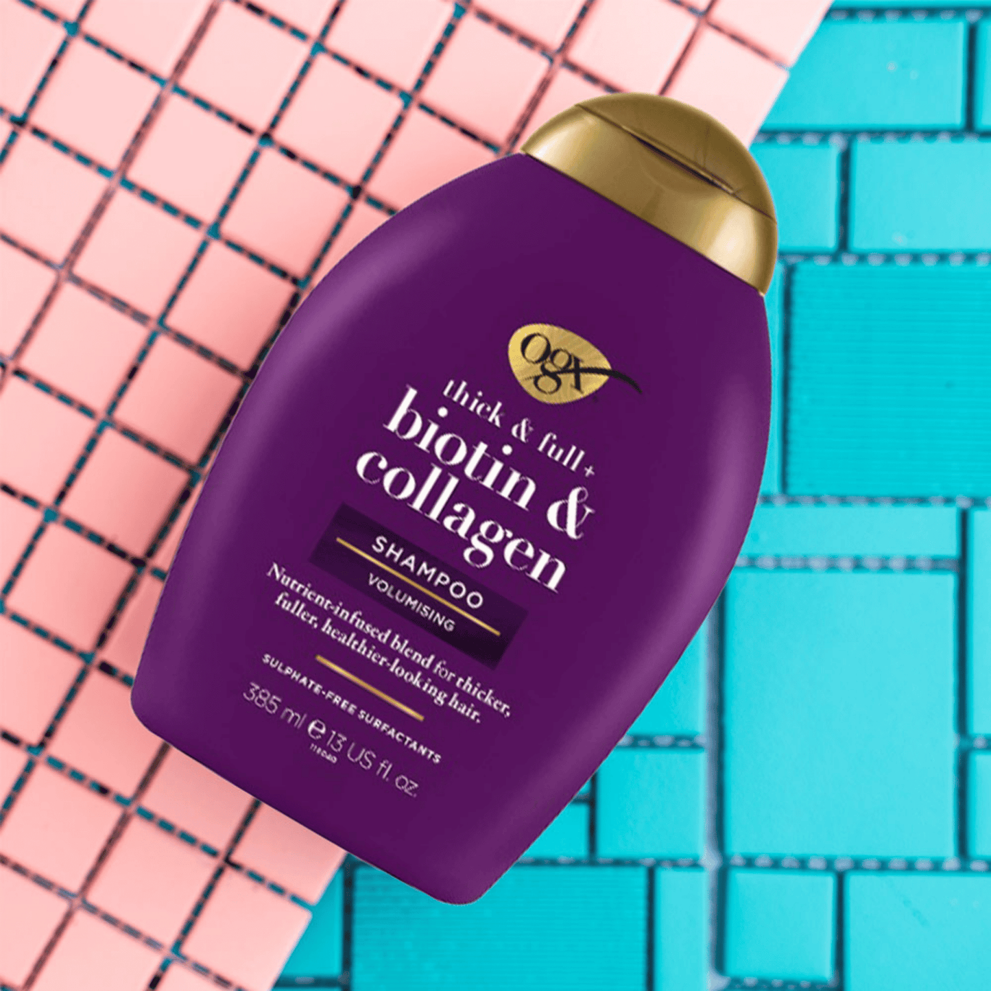 OGX Thick & Full + Biotin & Collagen Volumizing Shampoo (385ml)