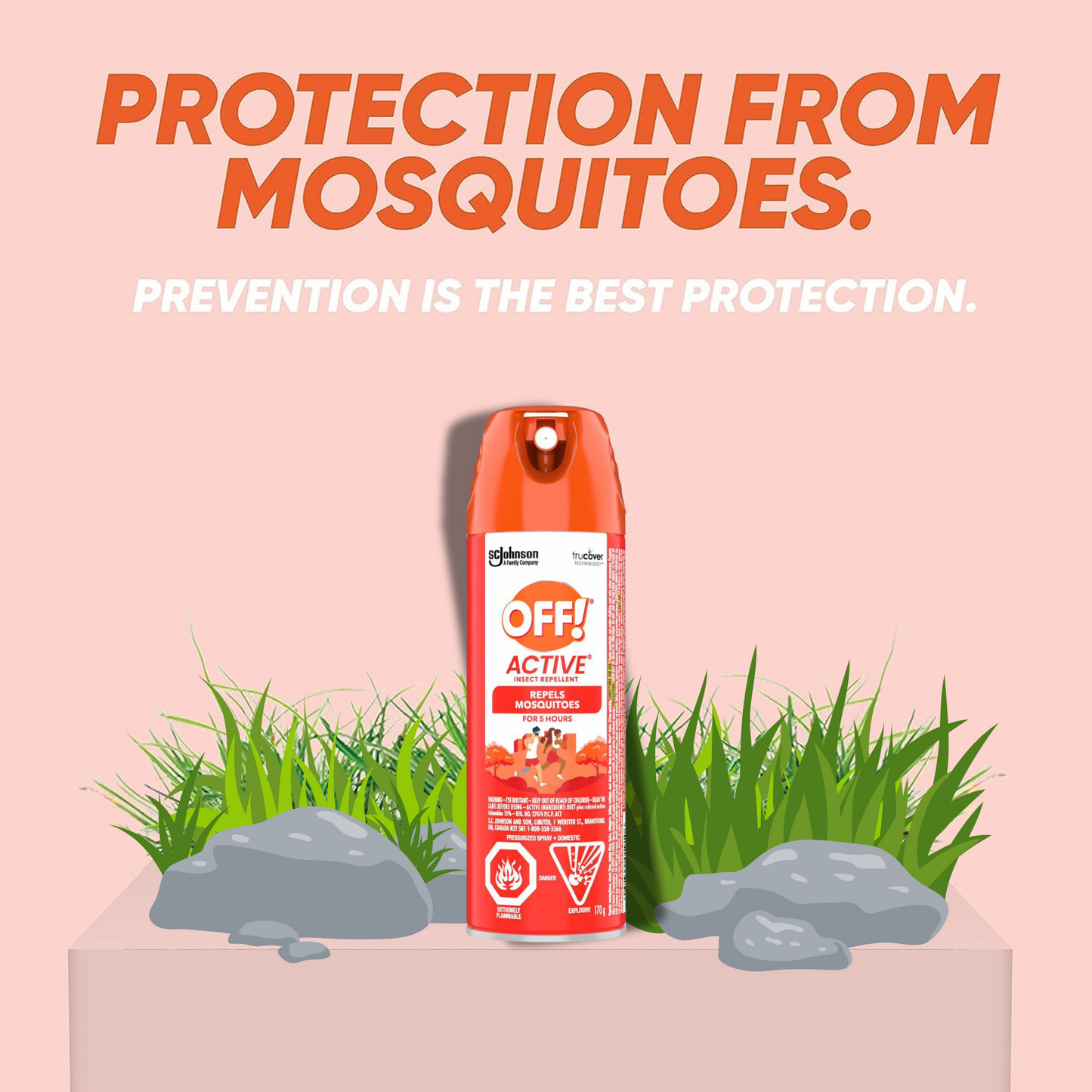 Buy OFF!® Deep Woods® Active Insect Repellent 170g - Sweat-Resistant Bug Protection