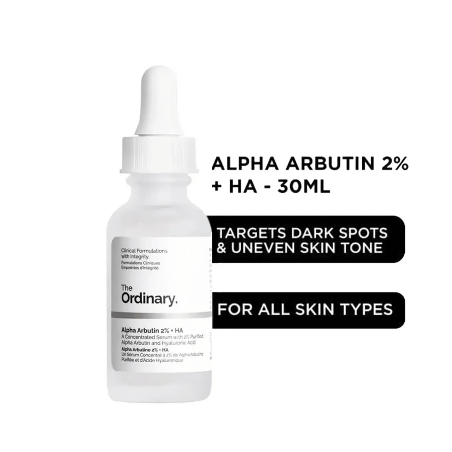 Original The Ordinary Alpha Arbutin 2% + HA Concentrated Serum