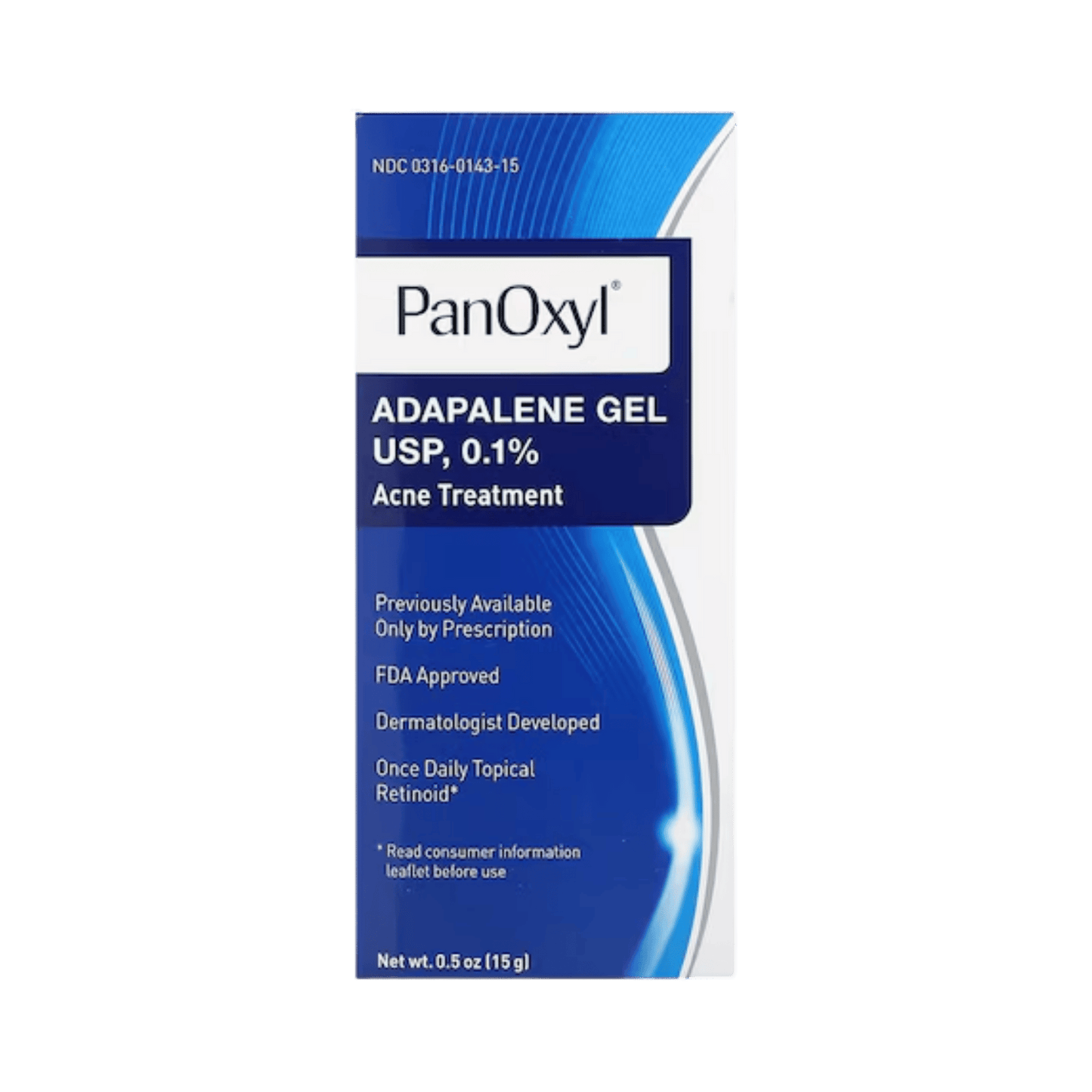 PanOxyl Adapalene Gel 0.1% 15g – dermatologist-recommended acne treatment with retinoid power to clear blackheads, pimples & clogged pores at Skinstash.pk